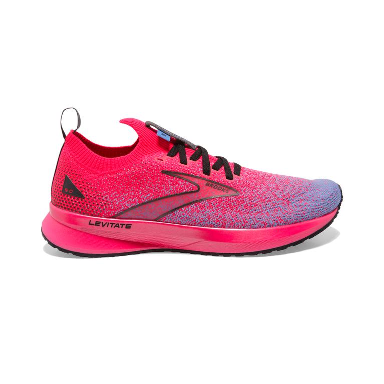 Brooks Levitate StealthFit 5 Energy-Return Road Running Shoes - Women's - Diva Pink/Cornflower/Black